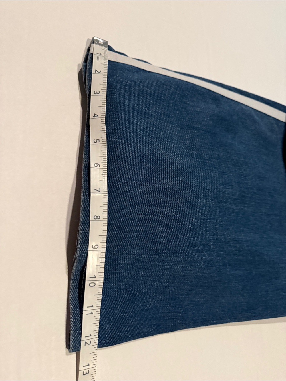 HALARA Dark Blue Wide Leg Denim Pants with White Side Stripes - Picture 7 of 9